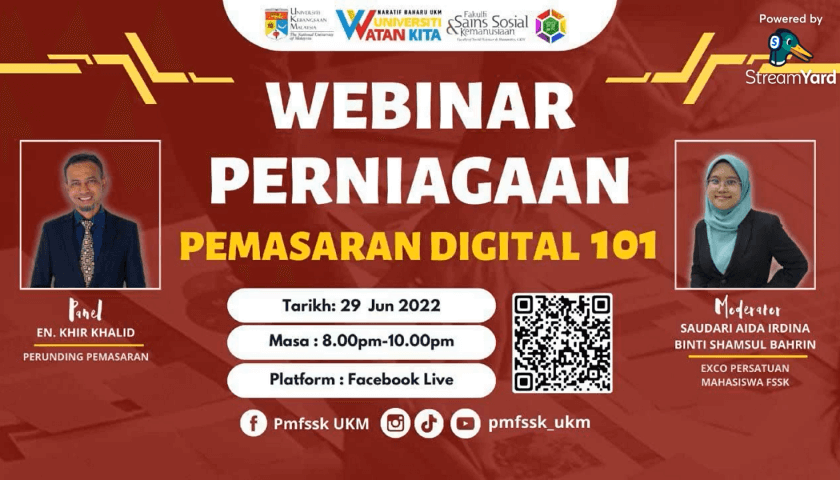 Webinar Perniagaan Pemasaran Digital 101